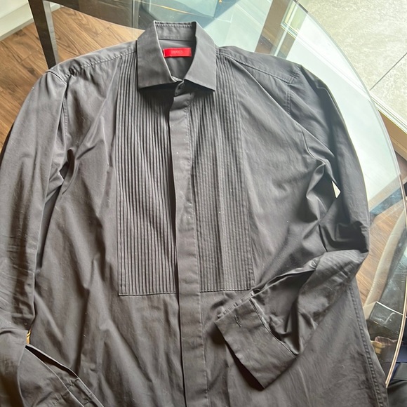 HUGO Other - HUGO BLACK TUXEDO SHIRT neck 15.5